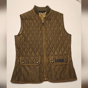 Belstaff Women's Olive Quilted Vest